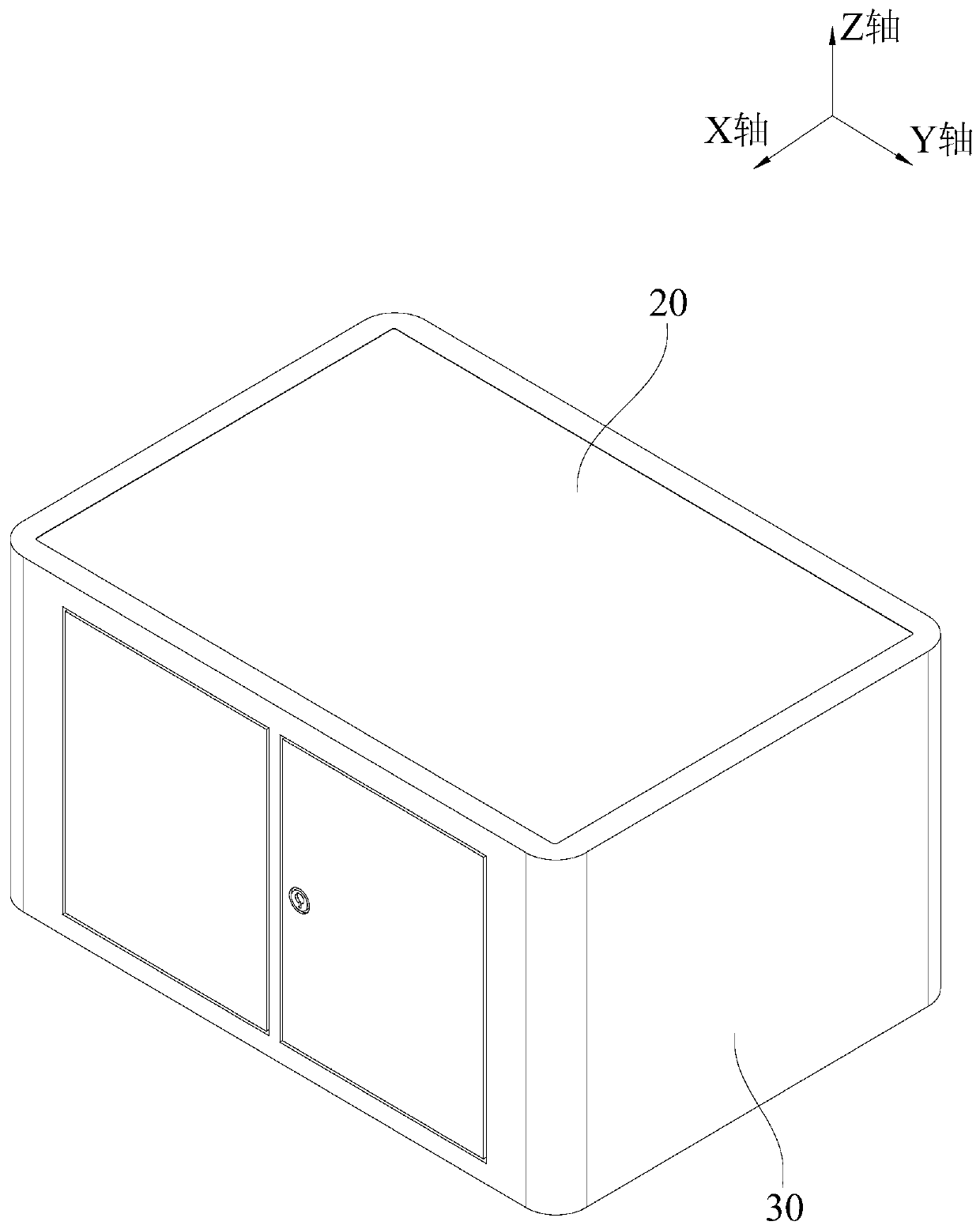 Turnover display device and tea table