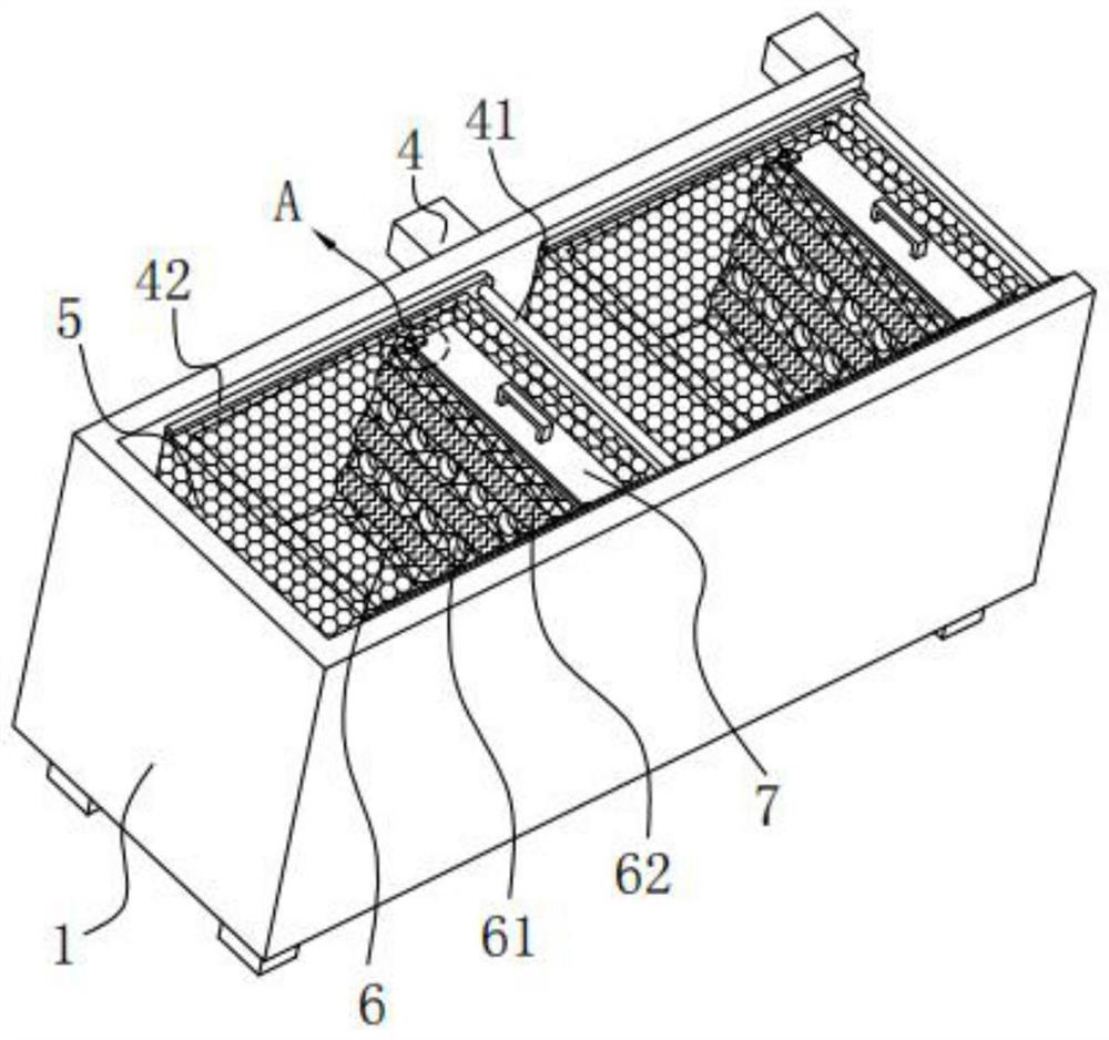 Transfer device with raw material screening structure for beverage production