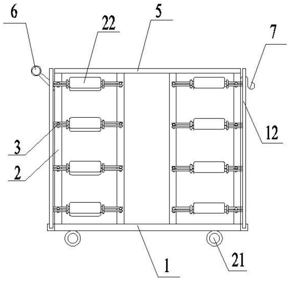 Double-sided circulation basket used for placing motors