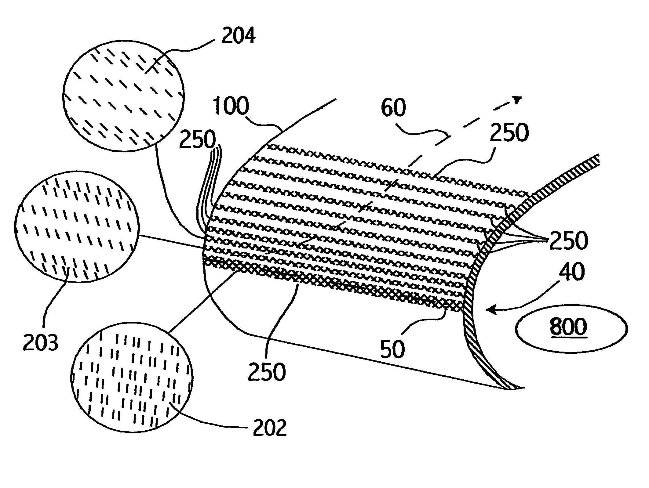 Perforated skin structure for laminar-flow systems