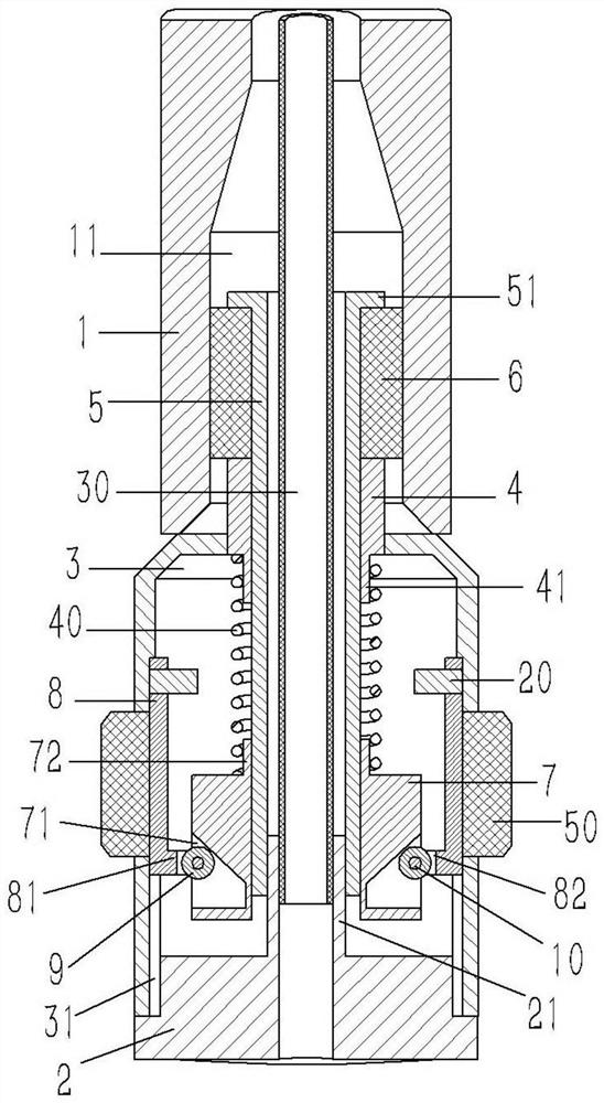 Faucet positioning device on a telescopic faucet