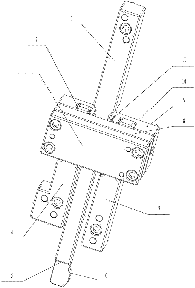 Mechanism for controlling mold closing sequence of mold