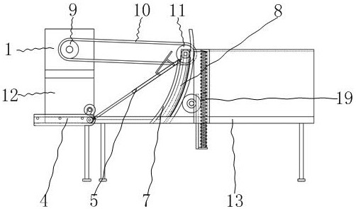 Carton sheet pushing device used in field of packaging