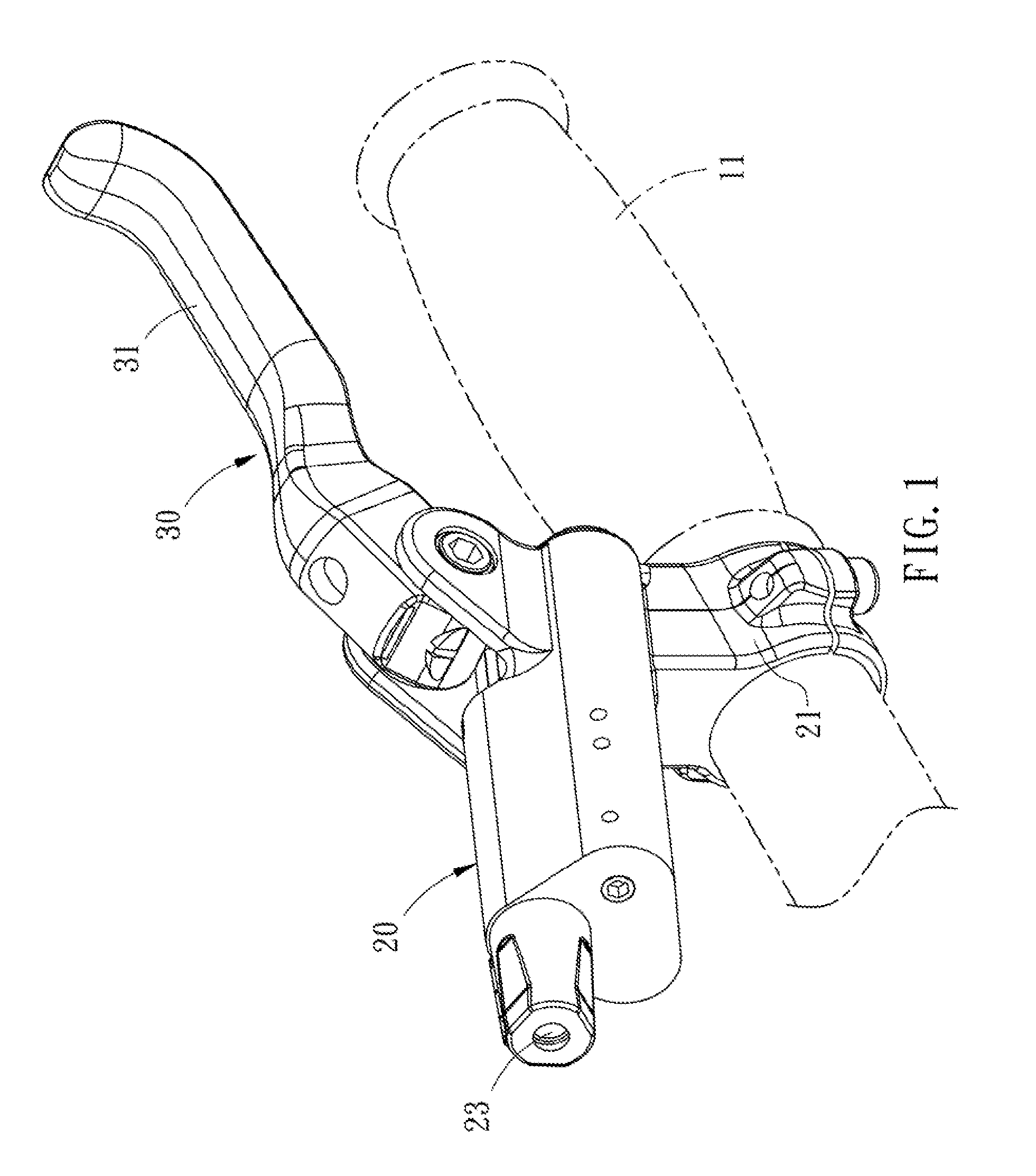 Hydraulic brake handle assembly