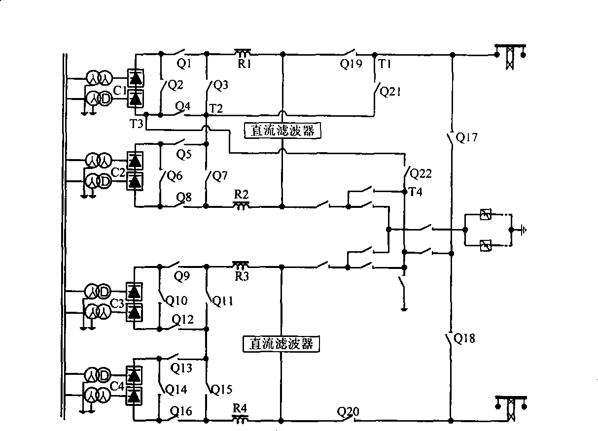 DC control protection method for line ice melting of extra-high voltage DC transmission system