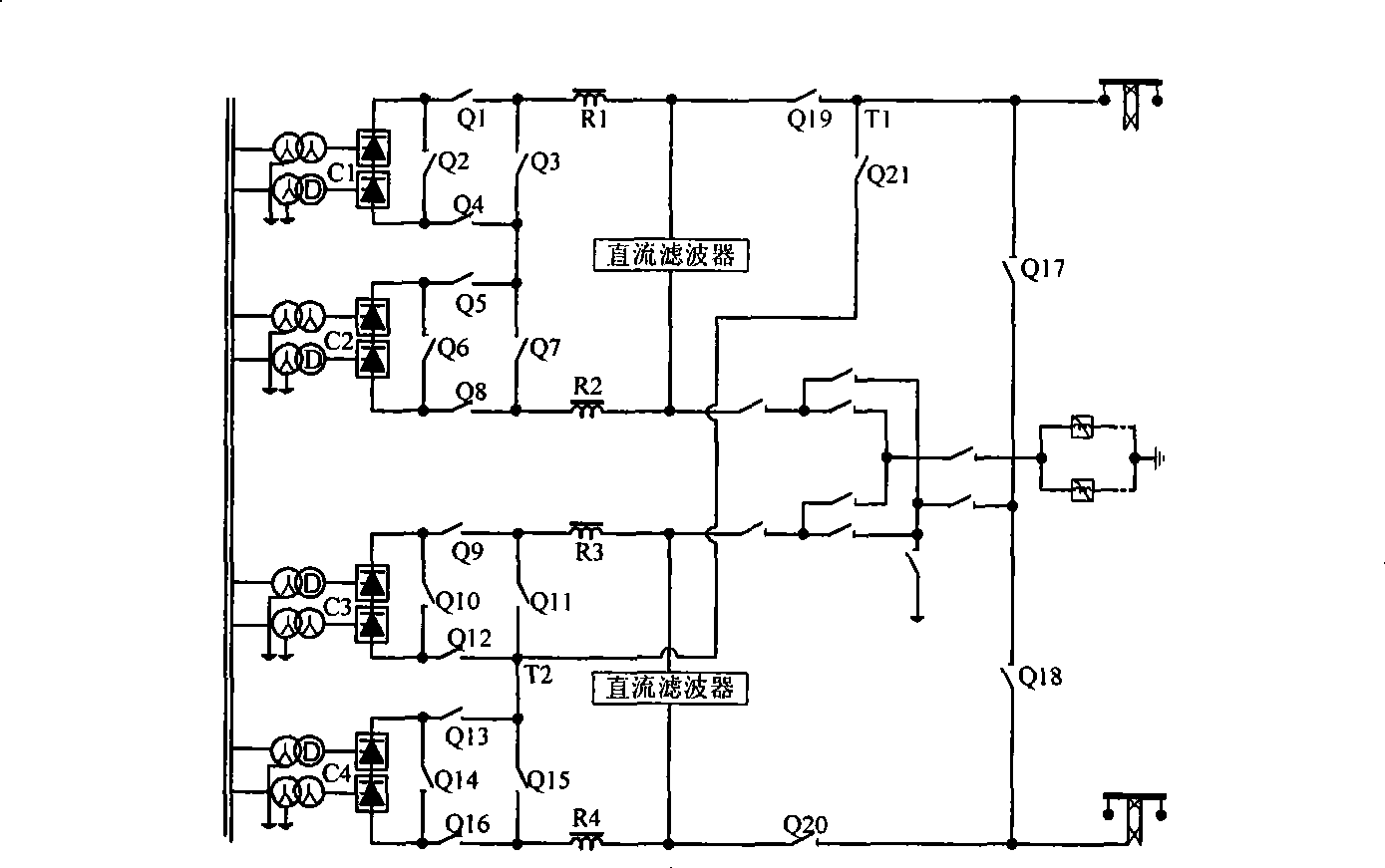 DC control protection method for line ice melting of extra-high voltage DC transmission system