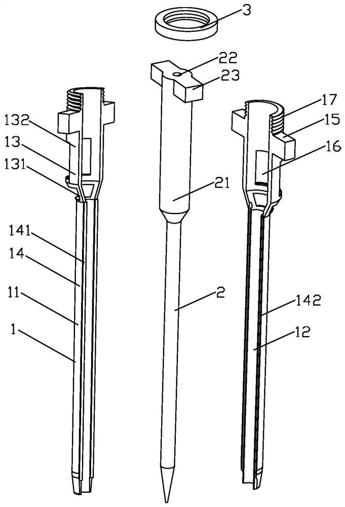 Two-half type visual dilator special for peritoneal dialysis catheter