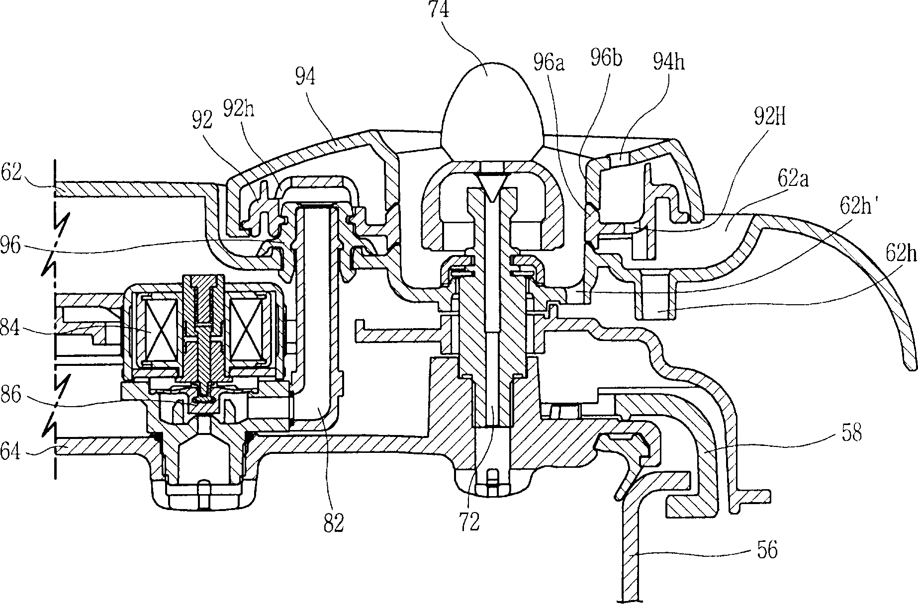 Steam discharging device for electric pressure cooker