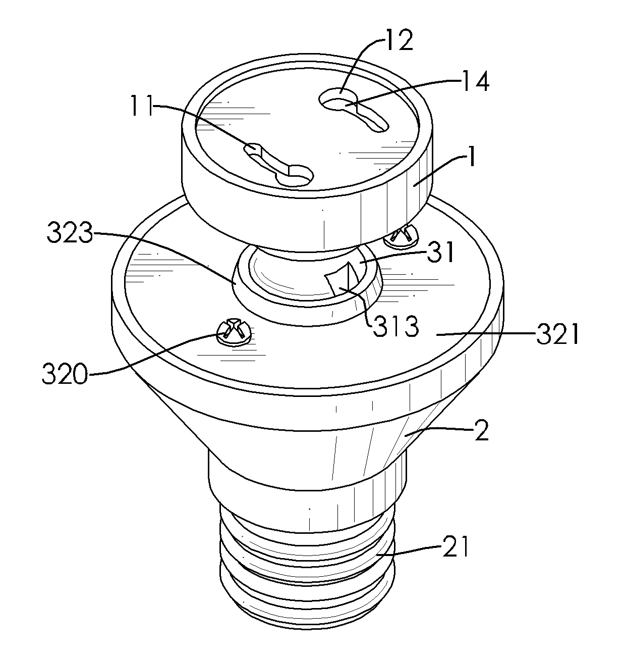 Light bulb socket adapter