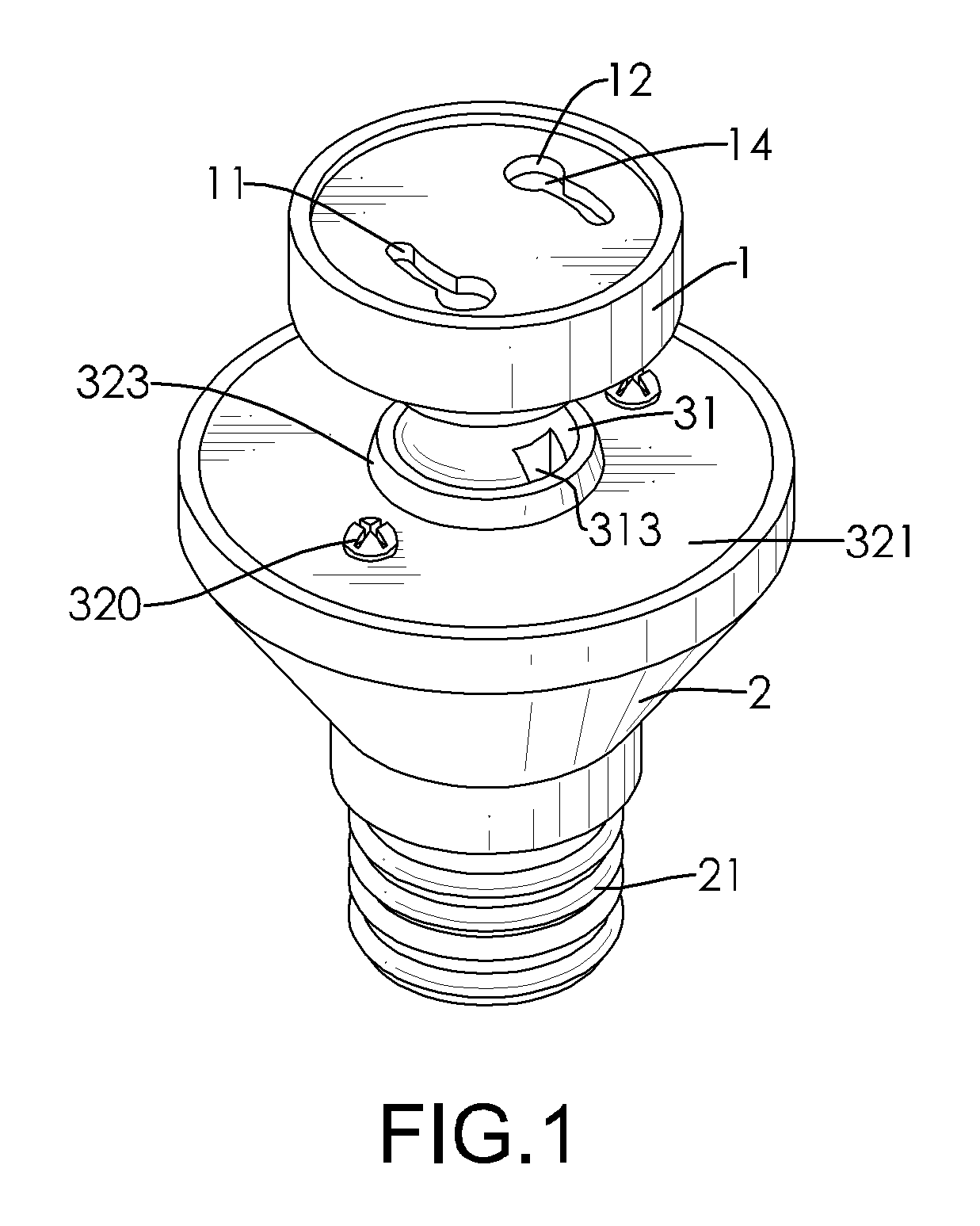 Light bulb socket adapter