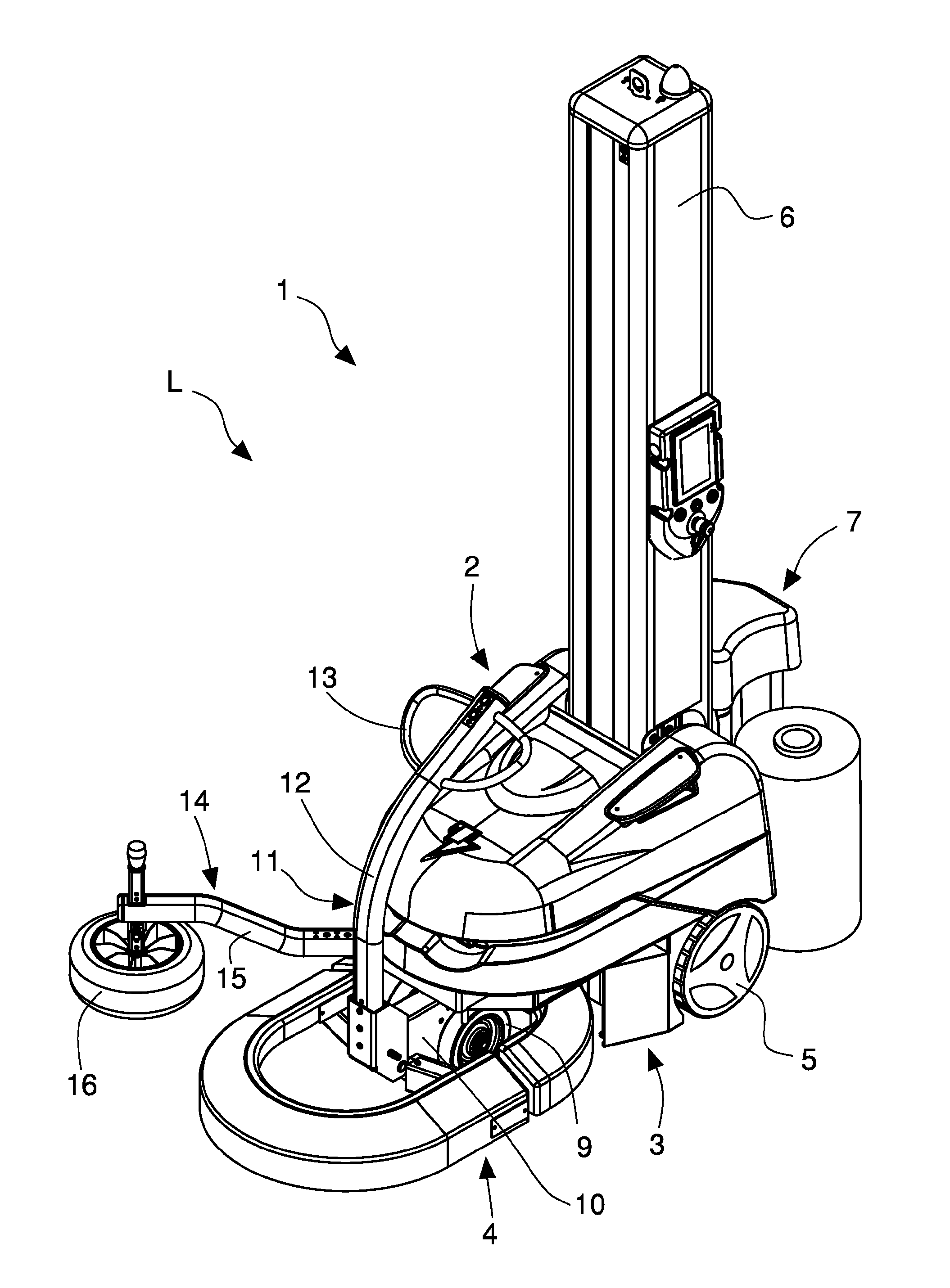 Self-propelled wrapping machine