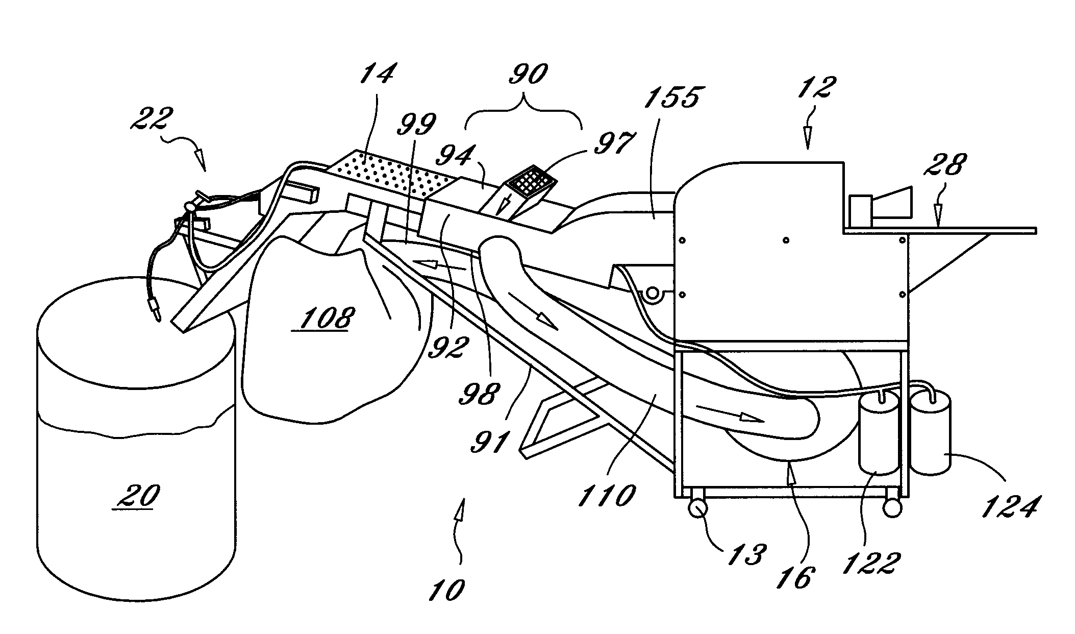 Loose fill packing material and apparatus for manufacturing same