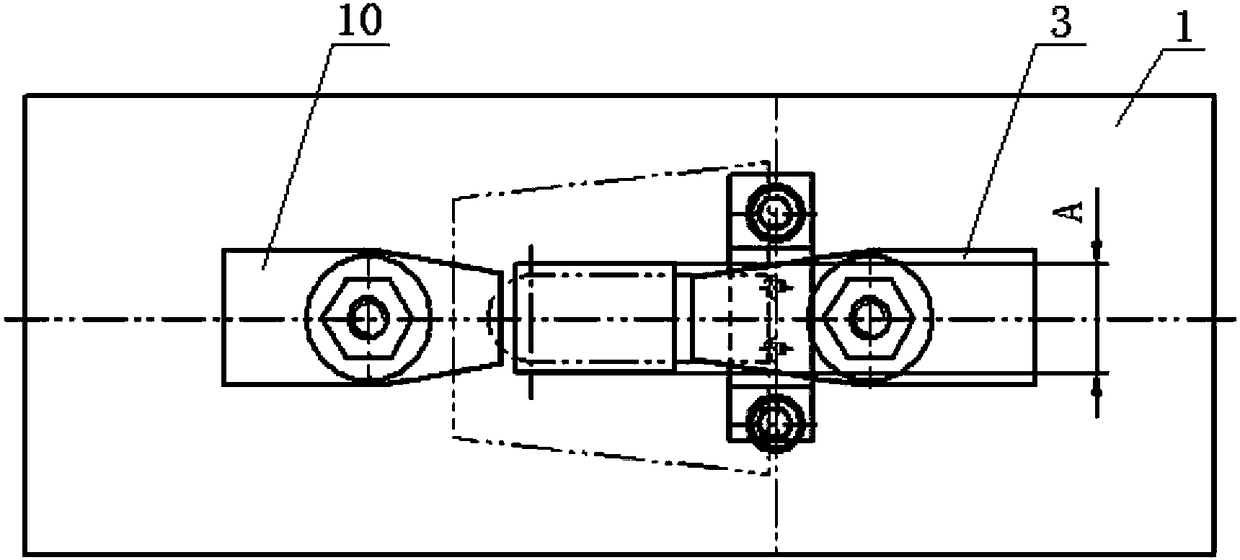 Special-shaped expansion block molded surface numerical control milling fixture and machining method