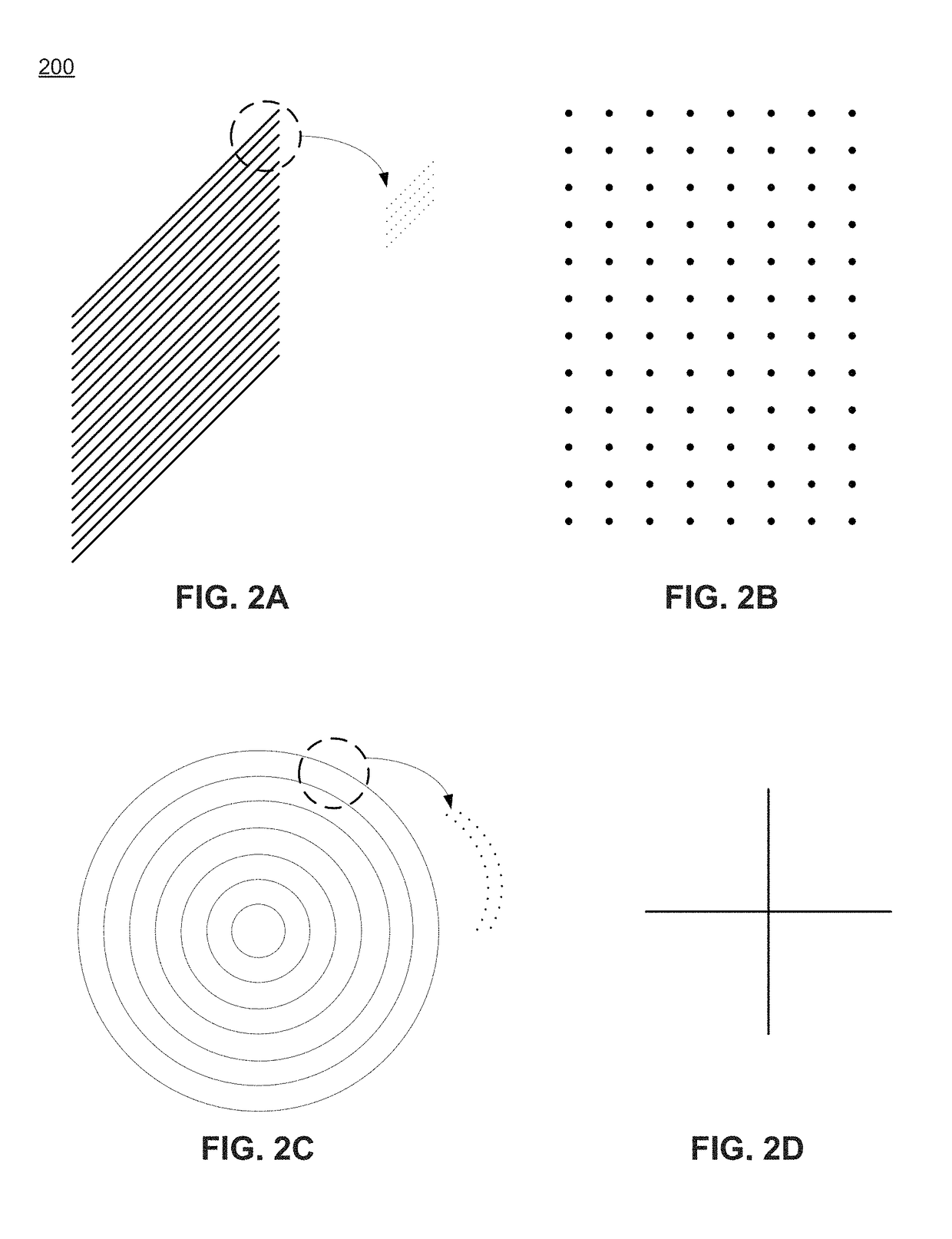 Laser beam pattern projector