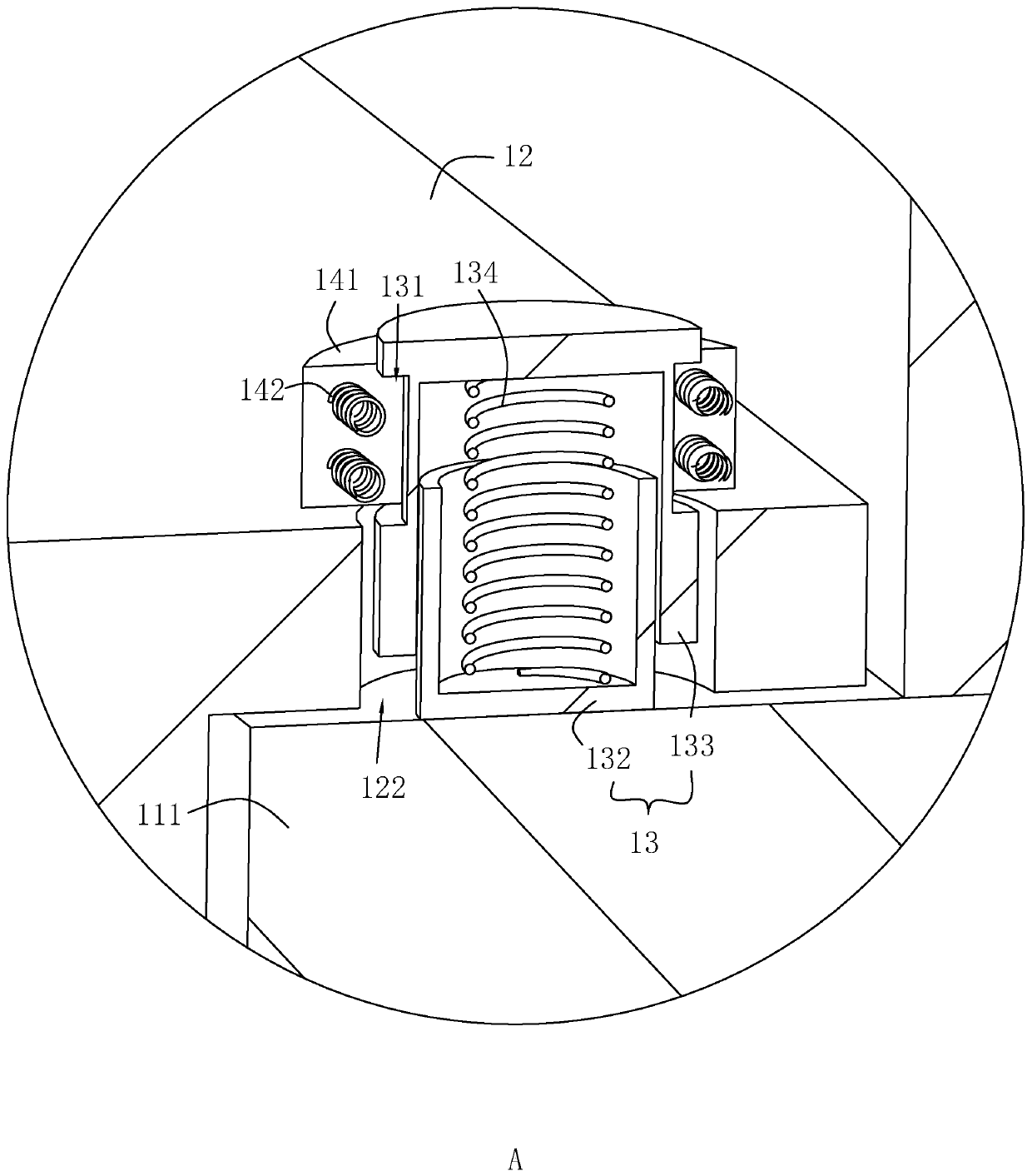 Installing structure for fabricated aluminum grille