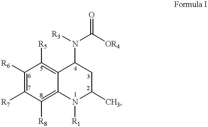 Annulated 4-carboxyamino-2-methyl-1,2,3,4-tetrahydroquinolines