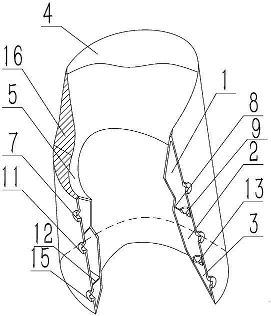 A kind of working method of airborne crew imitation airbag neck protection device