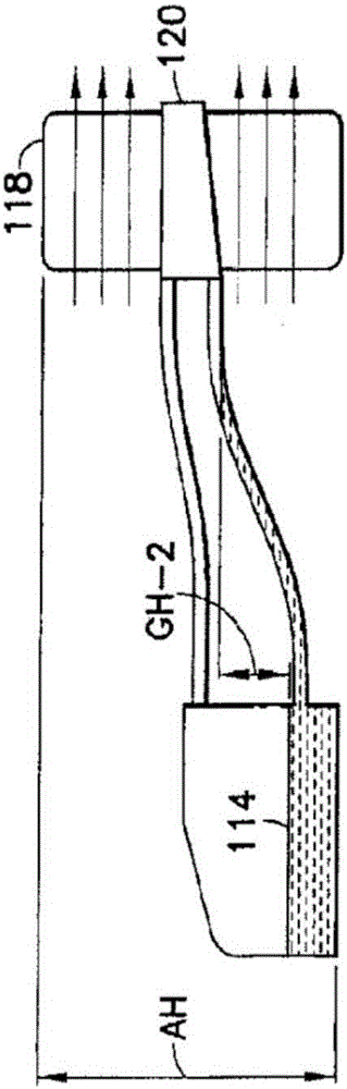 Heat transfer device with reduced vertical profile