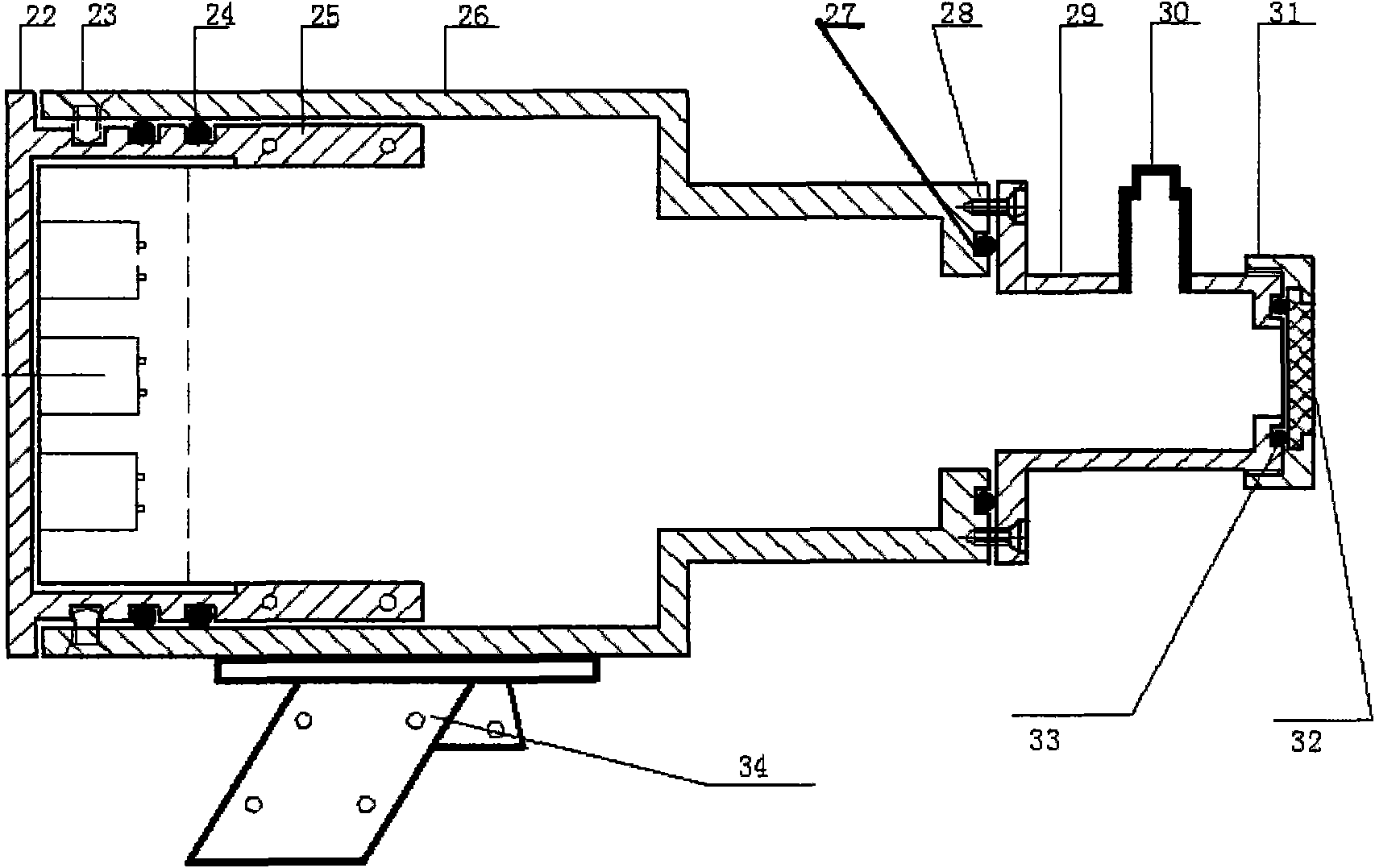 Primary productivity fluorescence detecting system of seat-base type coral reef