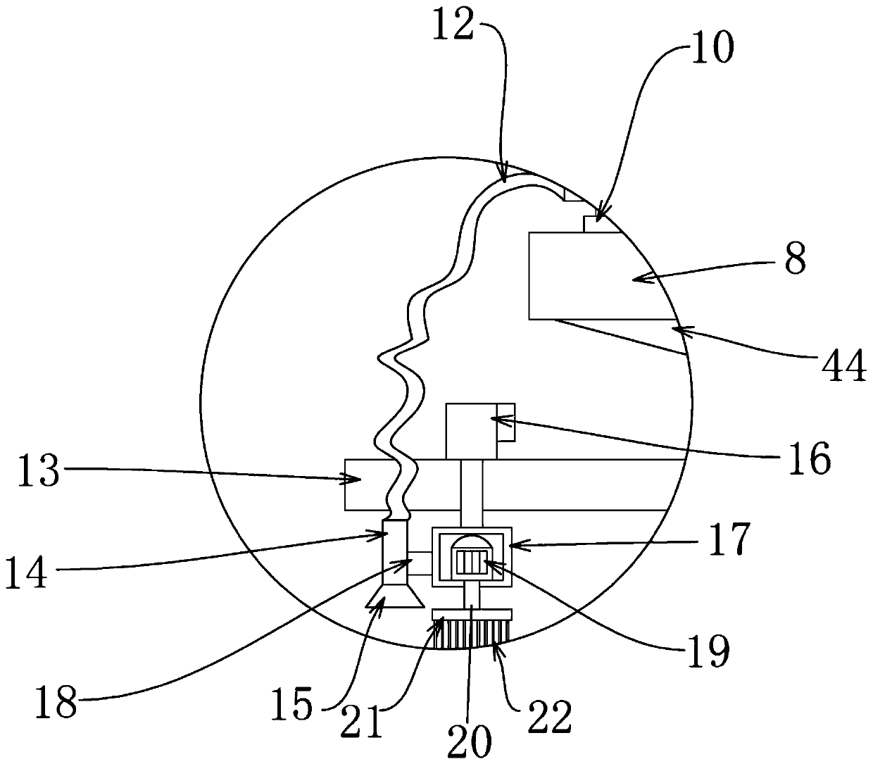 Workpiece washing device for machining