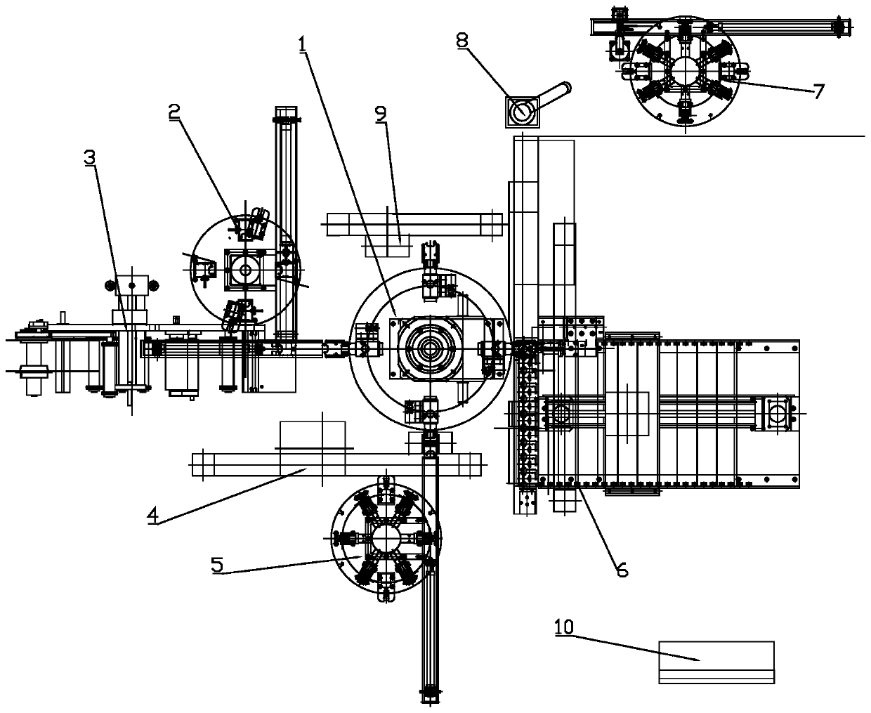 Automatic processing and assembling system and method for circuit board product