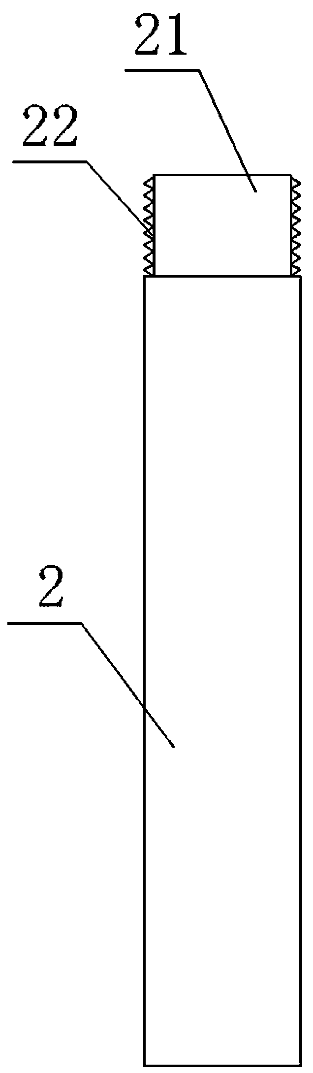 Equipment for charged fastening of support bottle from ground