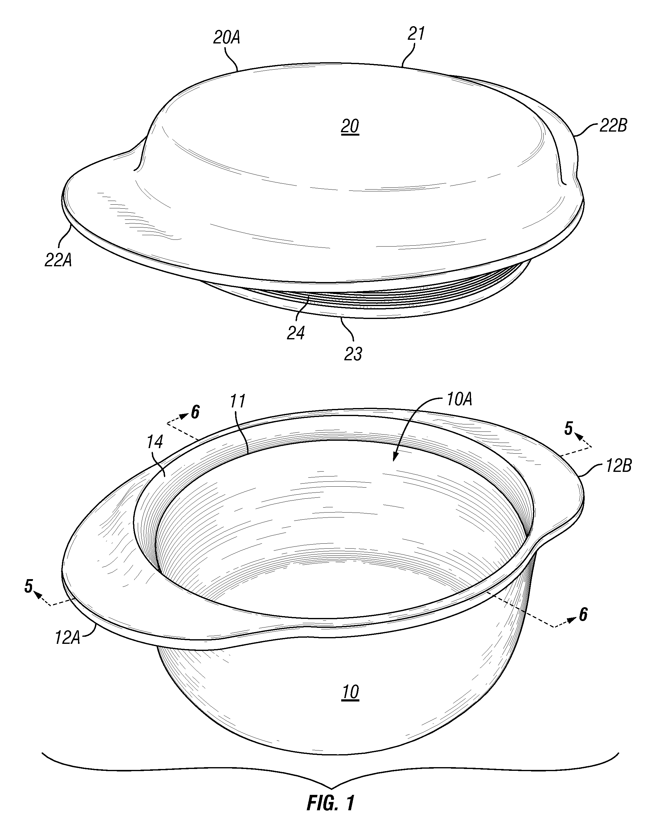 Food container apparatus and method of using same