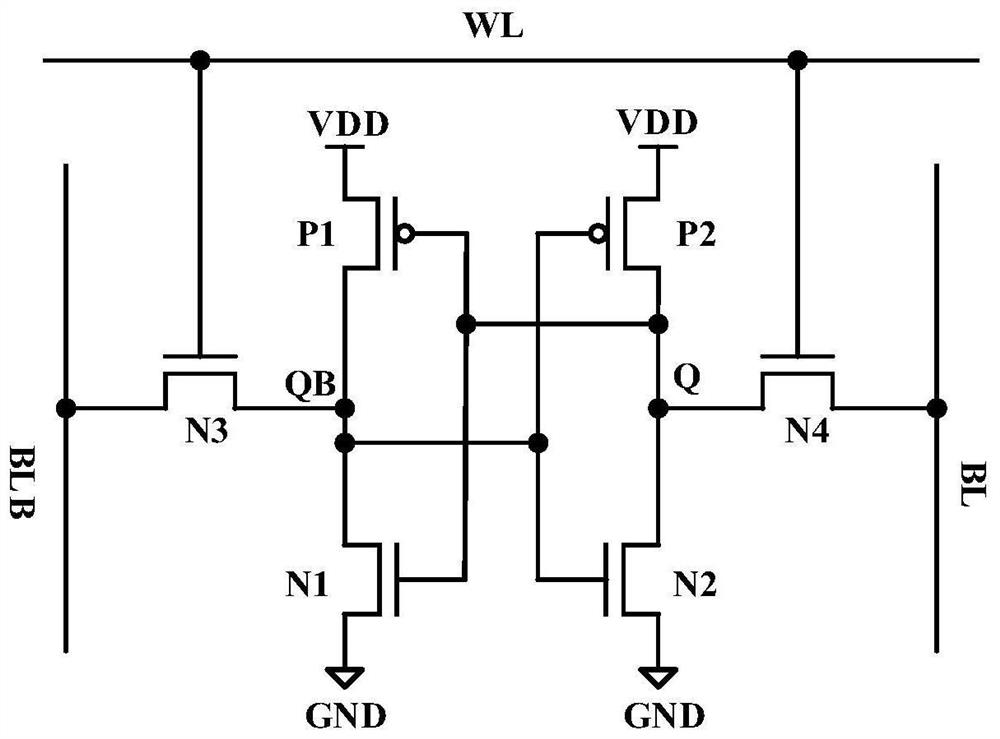 A SRAM memory cell circuit with low bit line leakage current