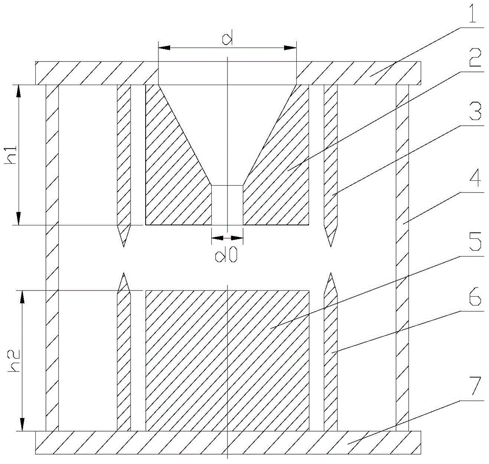 Hydraulic multiple frequency ultrasonic sounder