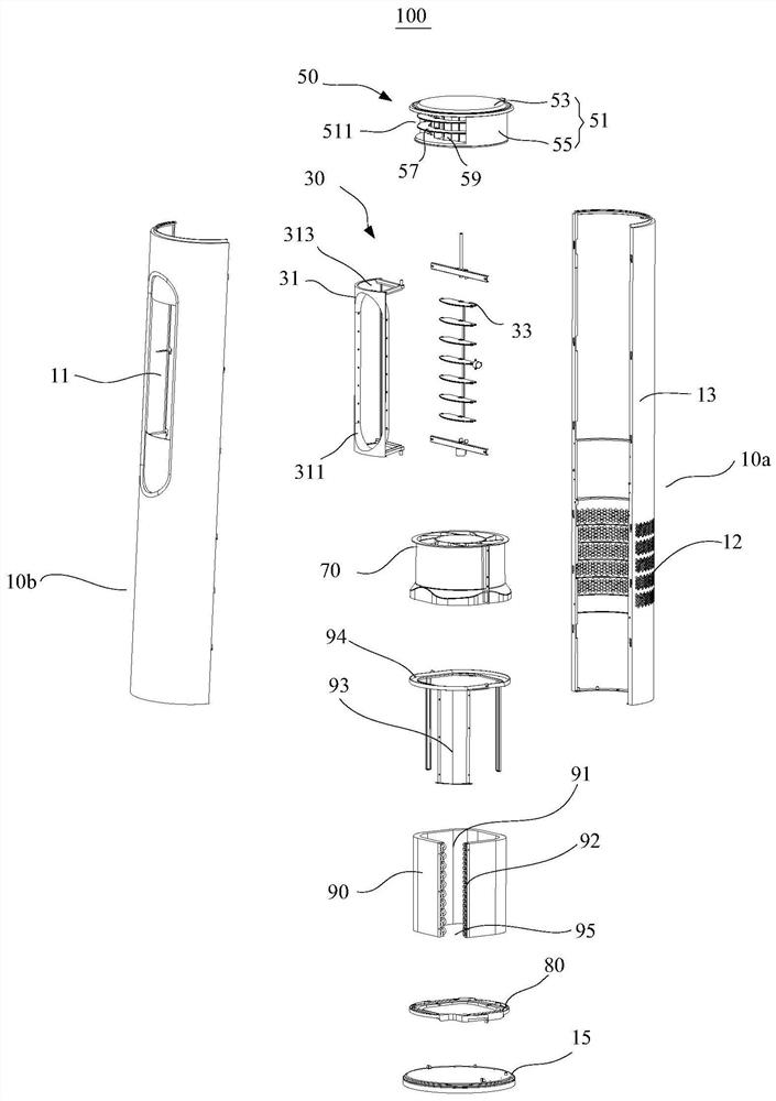 Air-conditioning cabinet and air outlet control method of air-conditioning cabinet