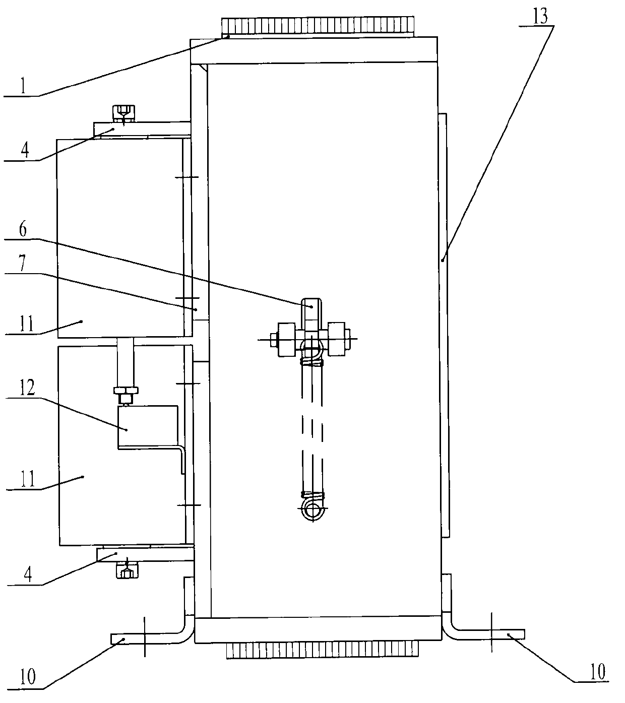 Electromagnetic wedge-shaped bidirectional rope gripper