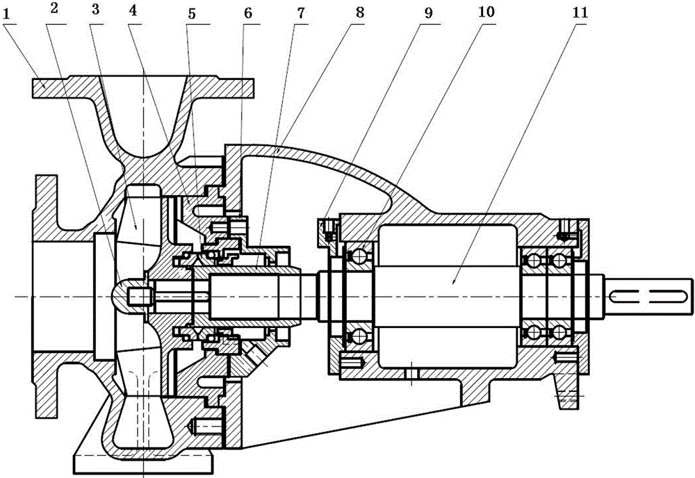 Anti-corrosive wearproof chemical centrifugal pump