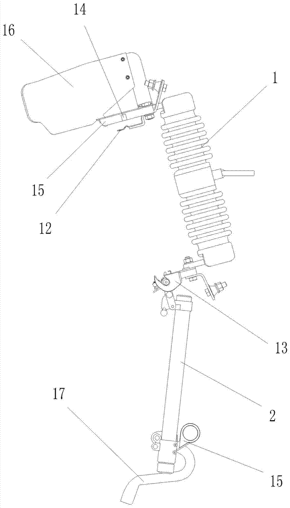 Drop type fuse protector and installation tool thereof