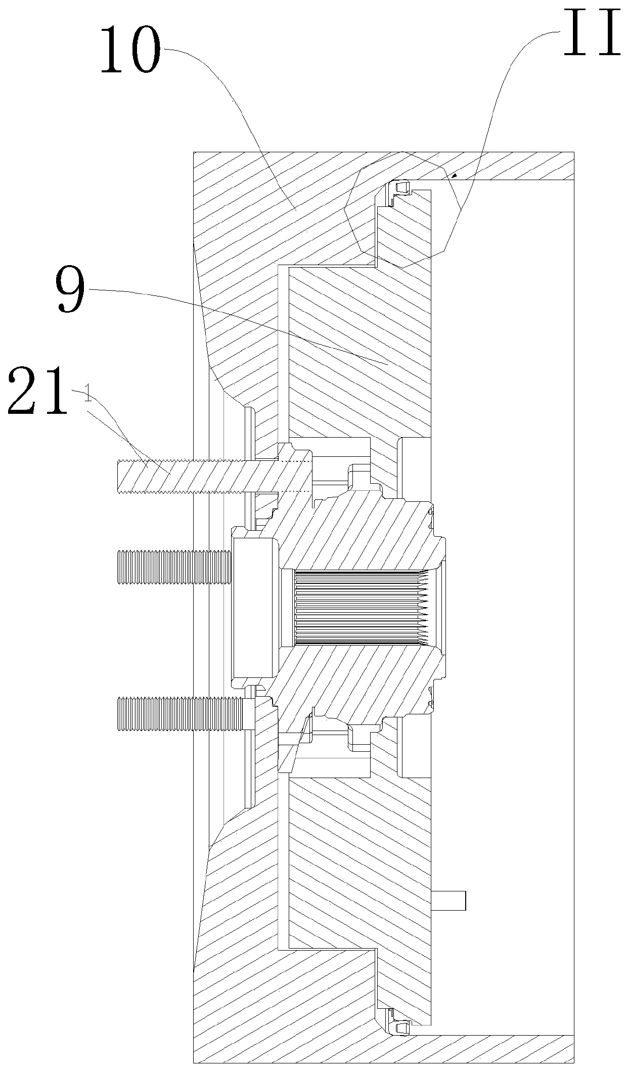 For seals between the stator and rotor of electric motors and hub motors