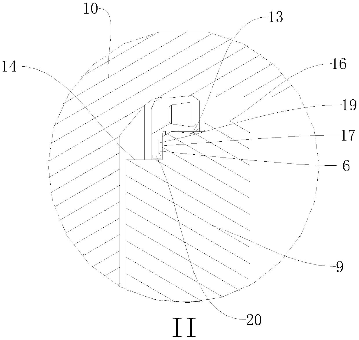 For seals between the stator and rotor of electric motors and hub motors