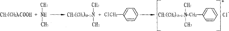 Environmental protection efficient disinfectant prepared by coconut oil as basis raw material