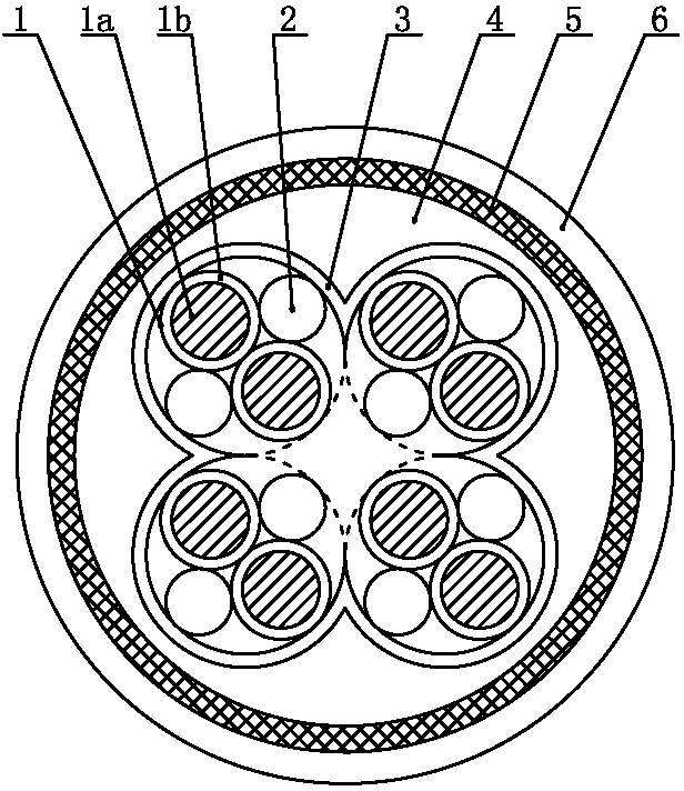 Unshielded instrument cable for flame-retardant fireproof boat and manufacturing method thereof