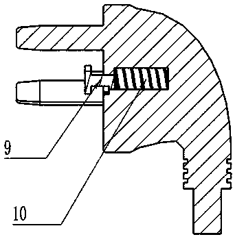 Automatic locking drop-proof socket plug device