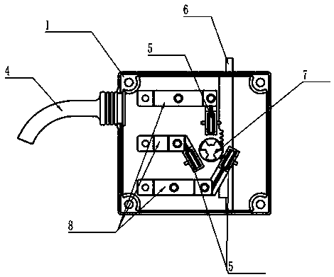 Automatic locking drop-proof socket plug device