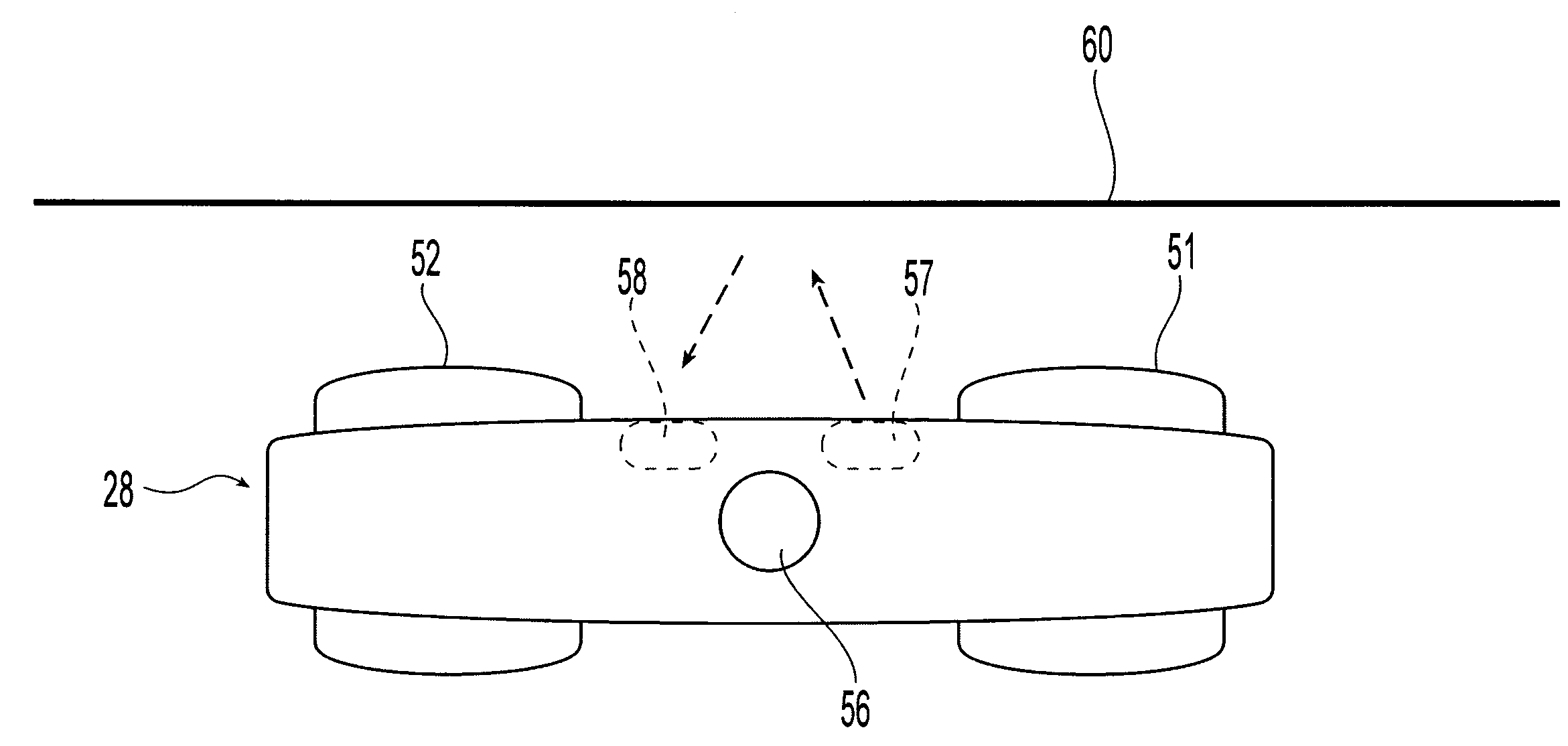 Power drive unit with unit load device sensor