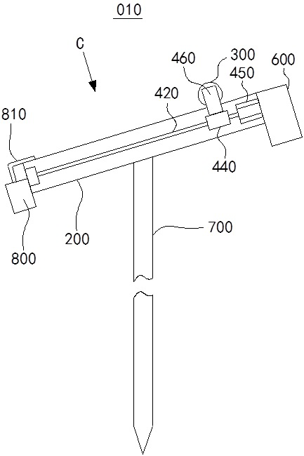 Nectar source plant pest control device and method