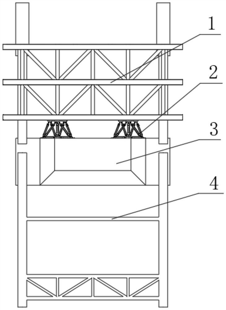 Floating mounting and lifting device with motion compensation function