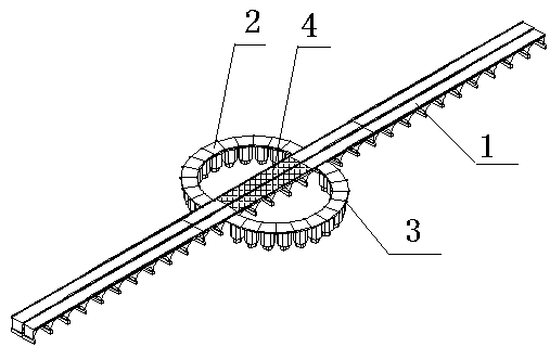 Compensating pontoon device for bridge body maintenance process