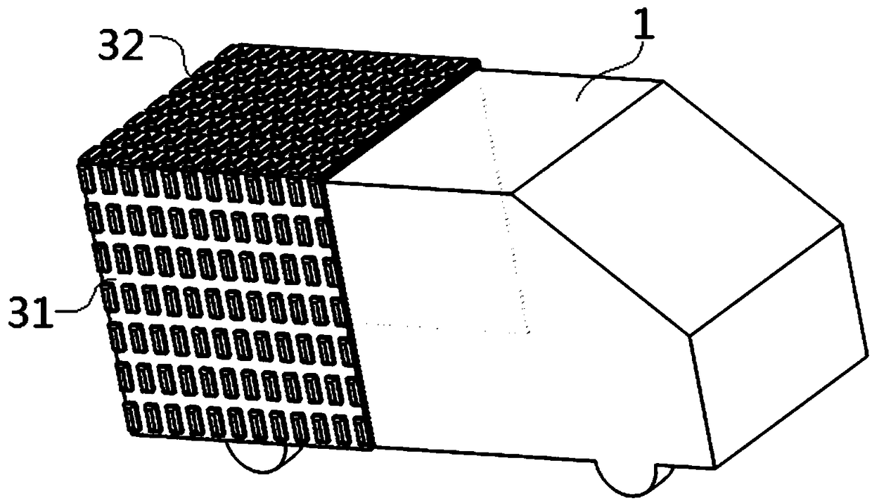 Multifunctional photovoltaic flywheel battery hybrid mobile dining car