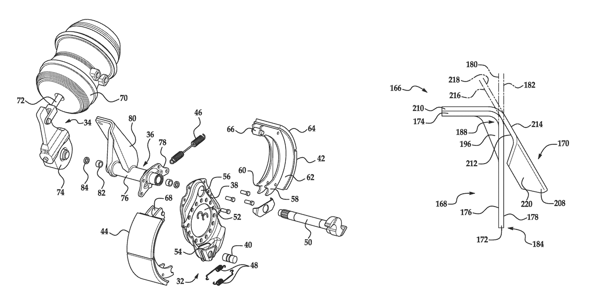 Rigid bracket assembly for mounting a brake assembly and brake actuator