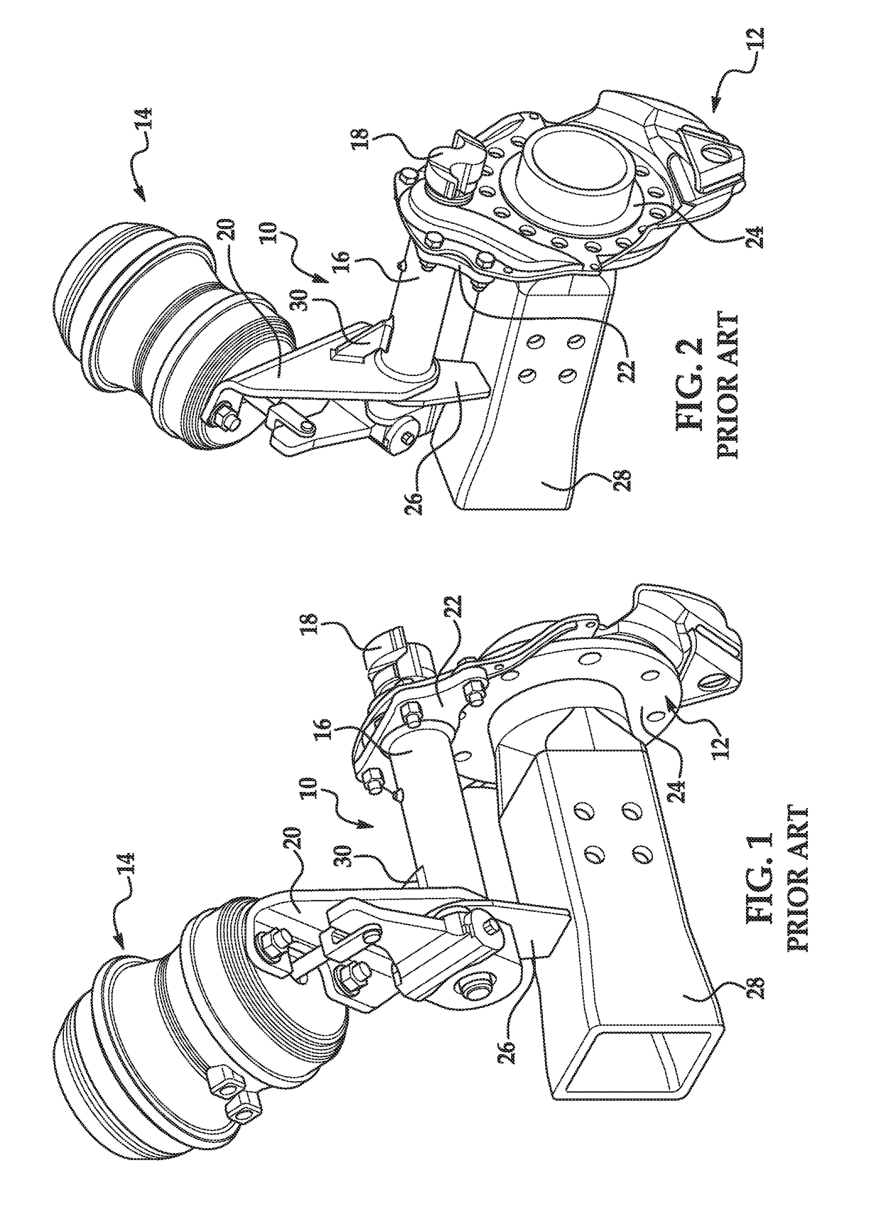 Rigid bracket assembly for mounting a brake assembly and brake actuator