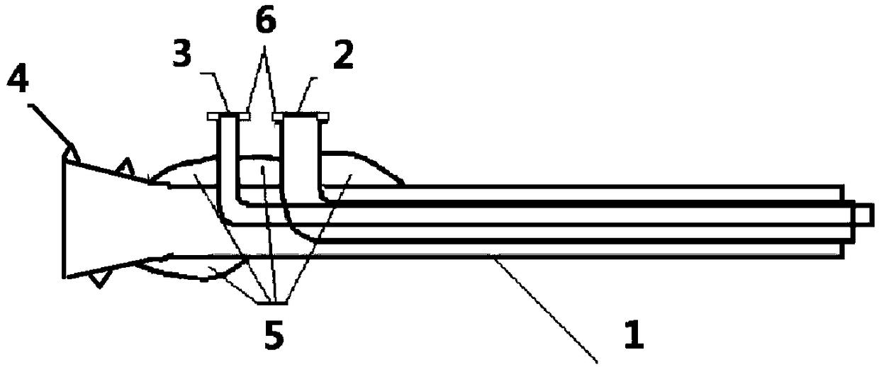 One sheath double-core microfluidic control nozzle, spinning device and spinning method