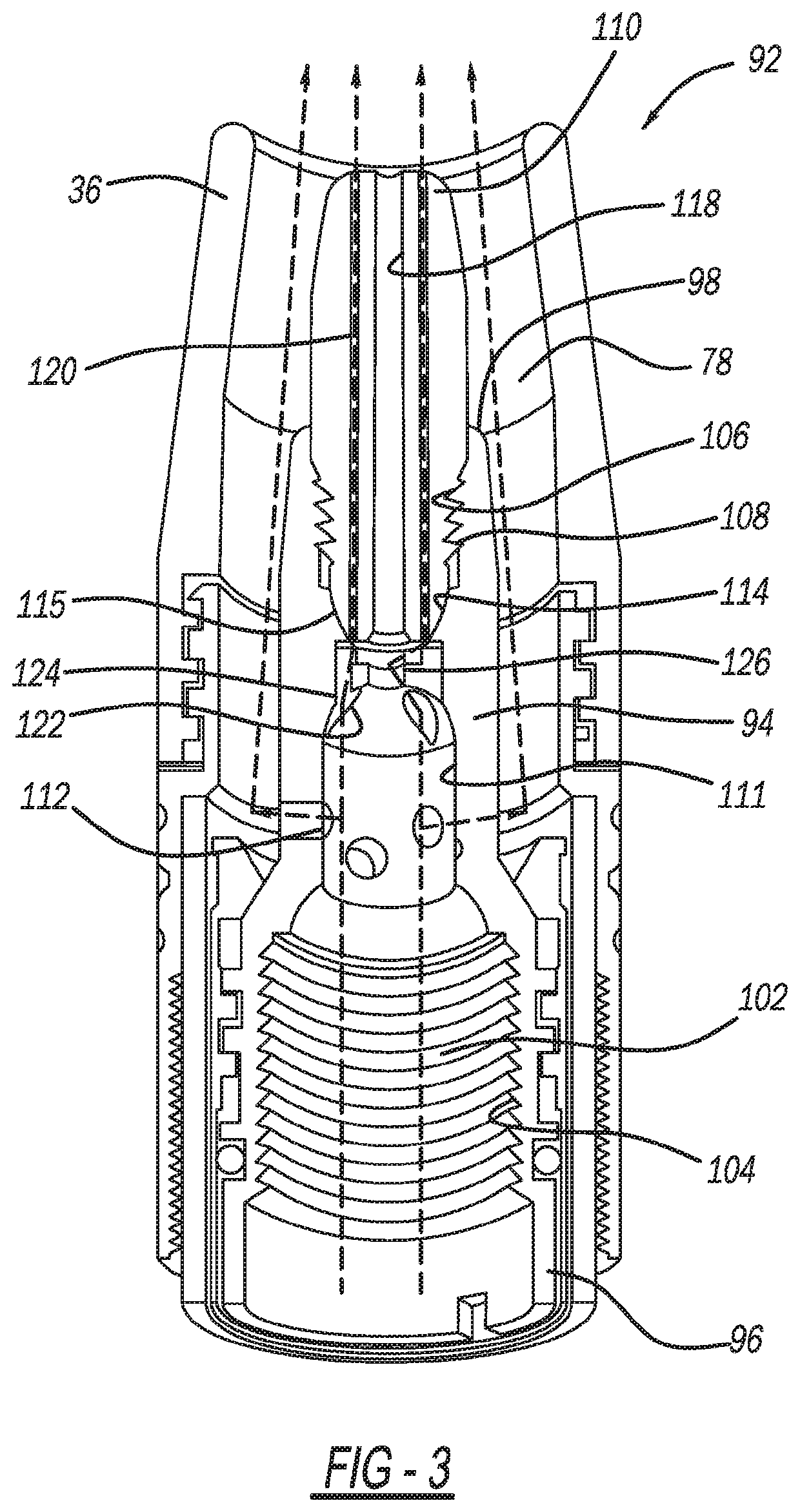 End assembly for welding device