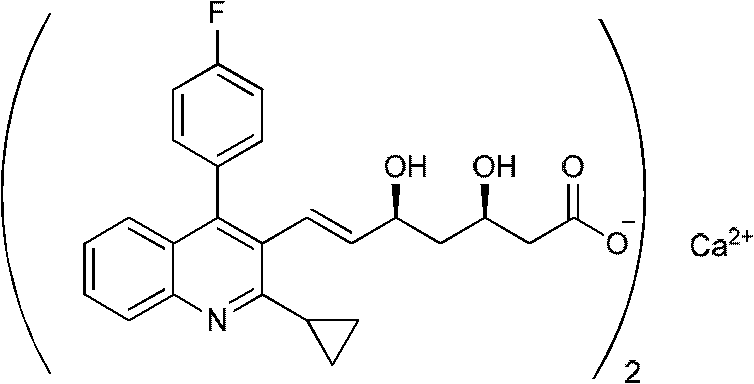 Preparation method of pitavastatin calcium intermediate