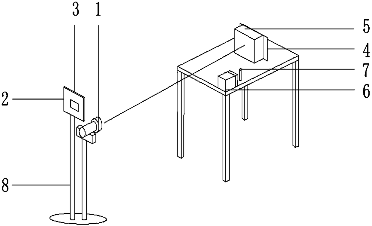 Test device and method for obtaining maximum resolution of image in karst cave water environment